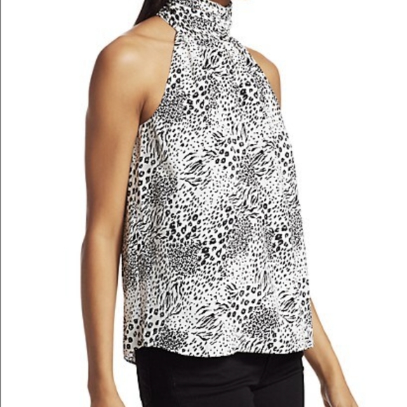 JOIE Erola Animal Print Halter Top - Picture 5 of 16